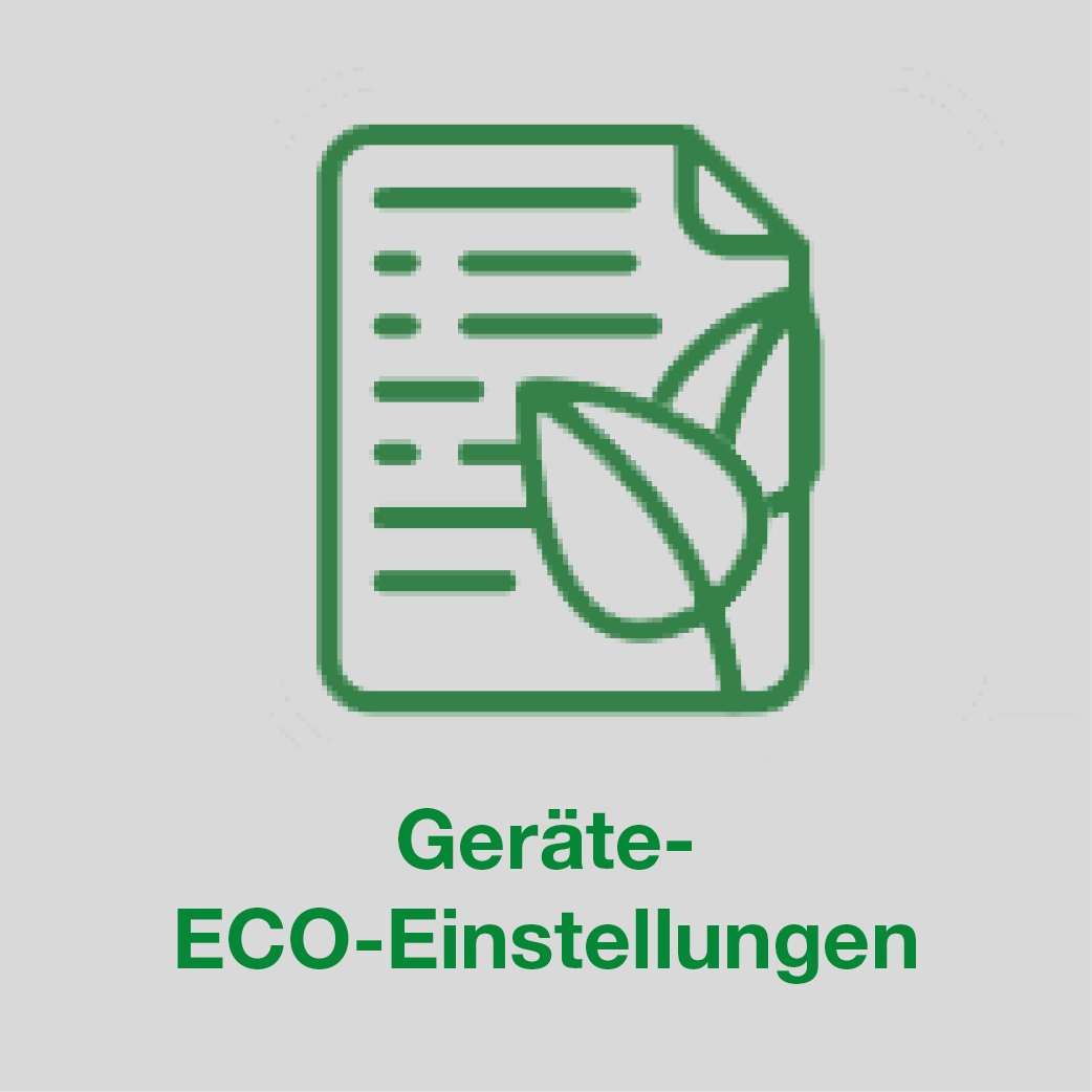 Icon Geräte-ECO-Einstellungen